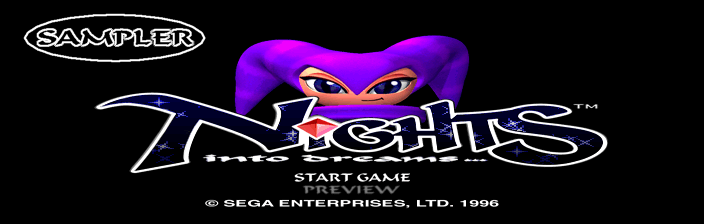 NiGHTS into Dreams...  (sampler) Title Screen